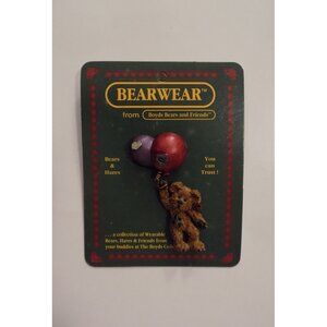 Boyds Bears Bearwear Brooch Lapel Pin 1995 MILO WITH BALLOONS Vintage - 26116